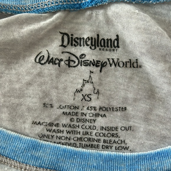 Disneyland Walt Disney World Mickey Mouse Burnout Baseball Sleeve T Shirt - Picture 7 of 7